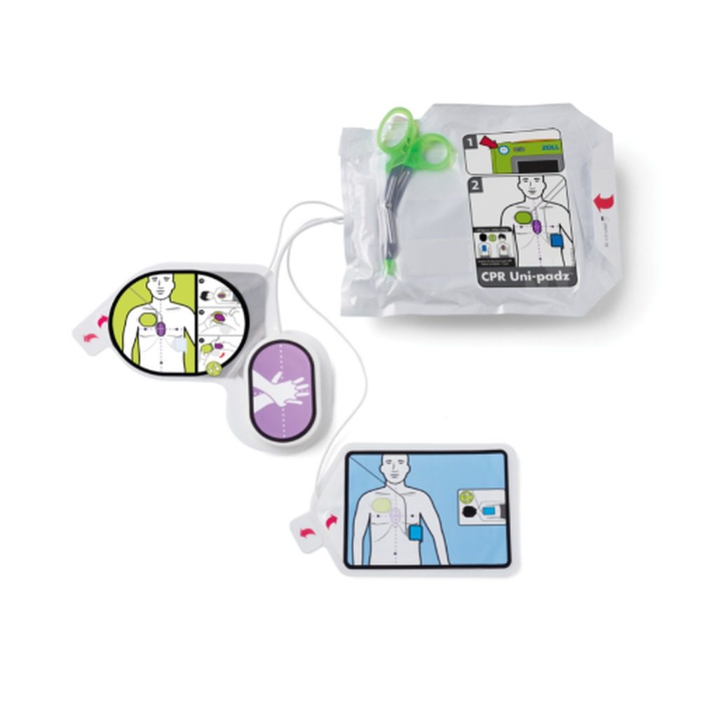 Elettrodi Zoll CPR Uni-padz con sensore RCP per defibrillatore AED 3, uso adulti e pediatrico