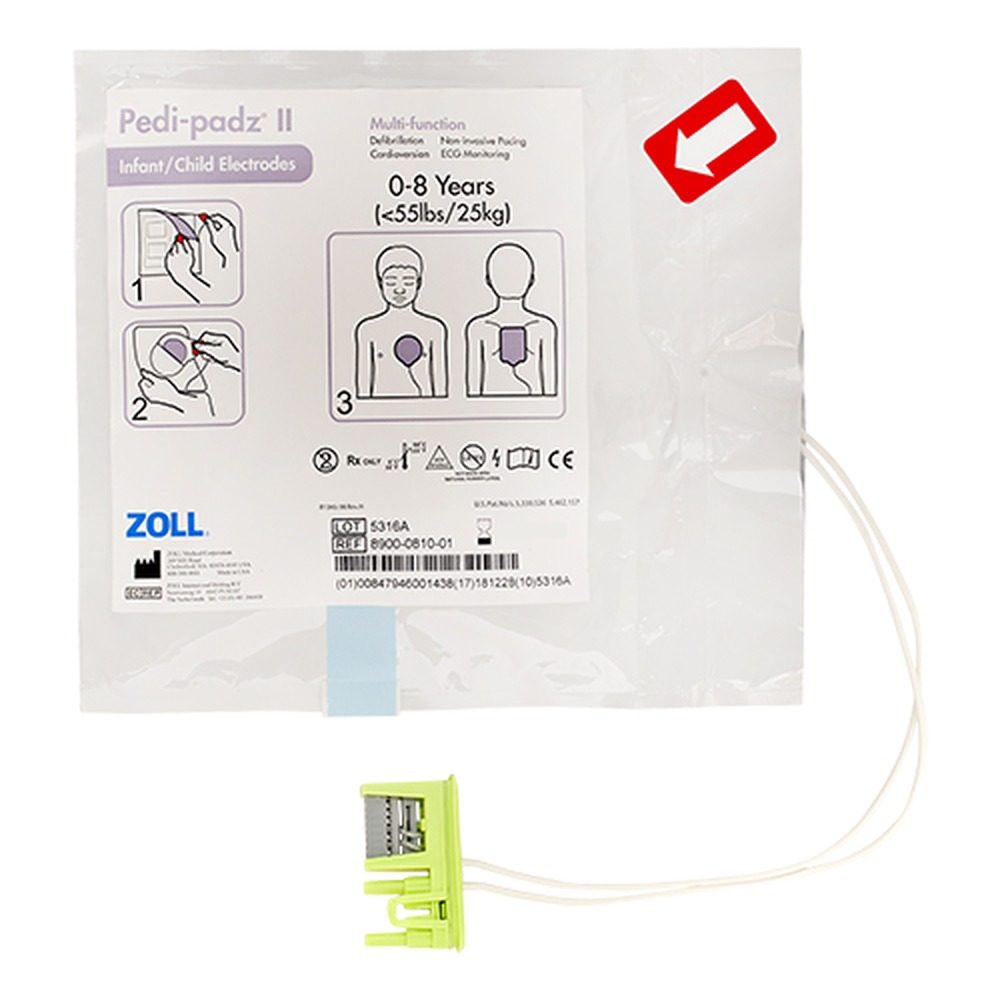Elettrodi pediatrici Zoll Pedi-Padz II per defibrillatori Zoll AED Plus e AED Pro