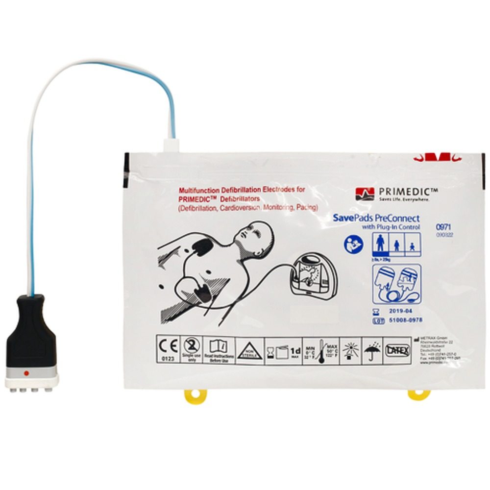 Elettrodi preconnessi Primedic SavePads PreConnect per defibrillatori HeartSave