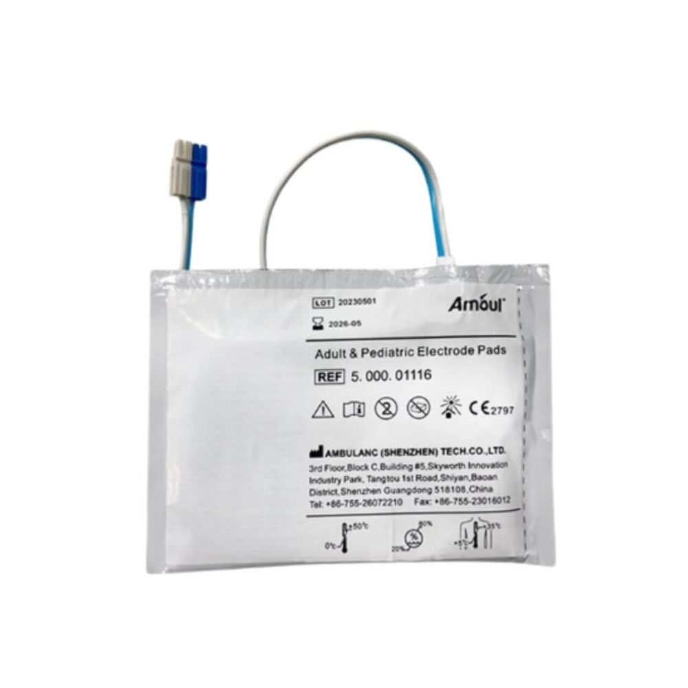 Elettrodi multifunzione Amoul ADU-PED-I3 per defibrillatore Amoul i3, per adulti e bambini