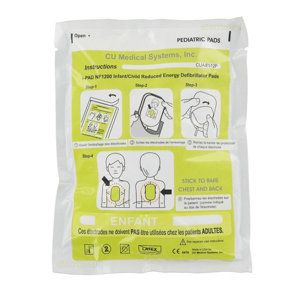 Elettrodi pediatrici preconnessi CU Medical per defibrillatore i-PAD NF1200