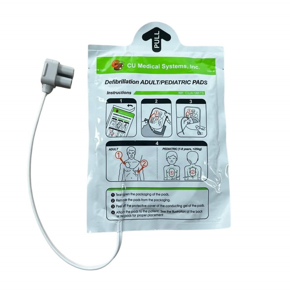 Elettrodi preconnessi CU Medical per defibrillatore i-PAD SP1 e SP2, uso adulti e pediatrico
