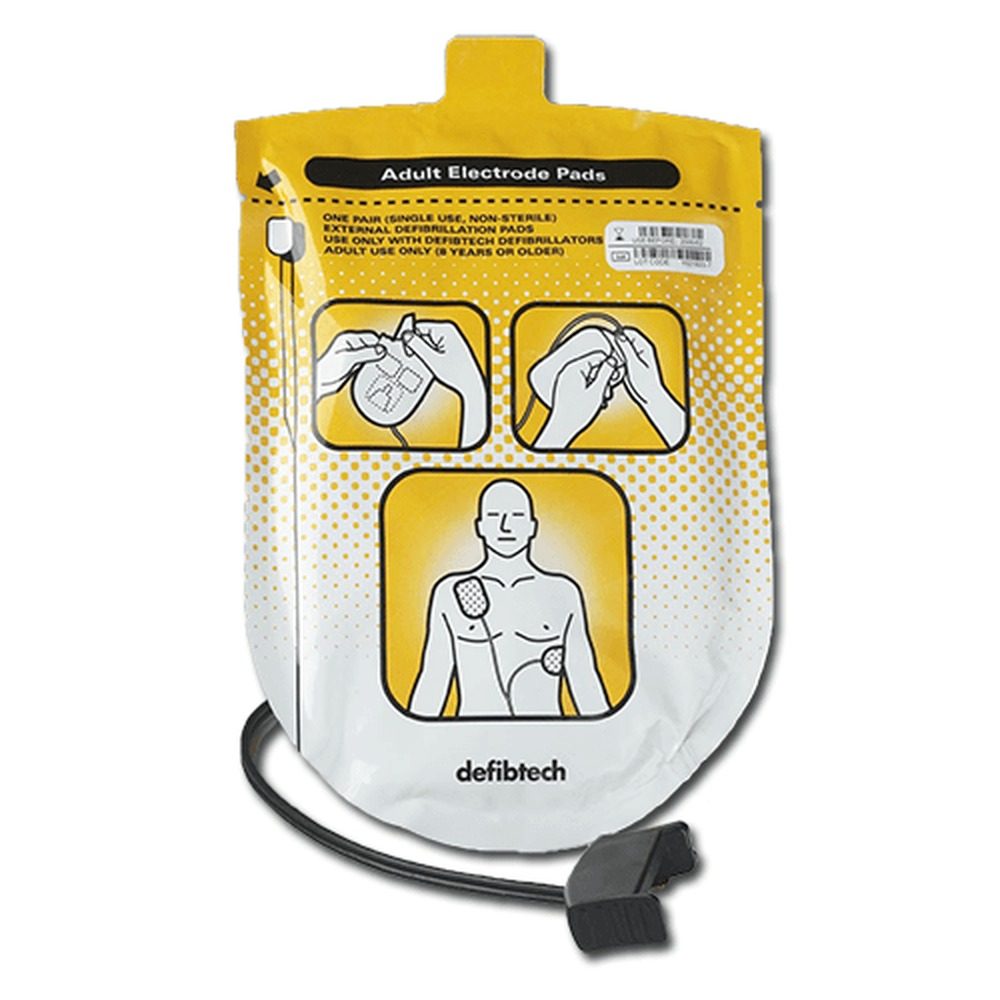 Elettrodi per adulti Defibtech DDP-100 per defibrillatore Lifeline AED e AUTO in confezione sigillata