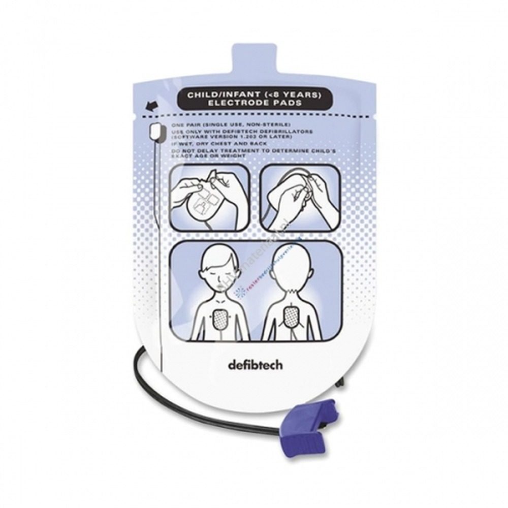 Elettrodi pediatrici Defibtech DDP-200P per defibrillatore Lifeline AED e AUTO