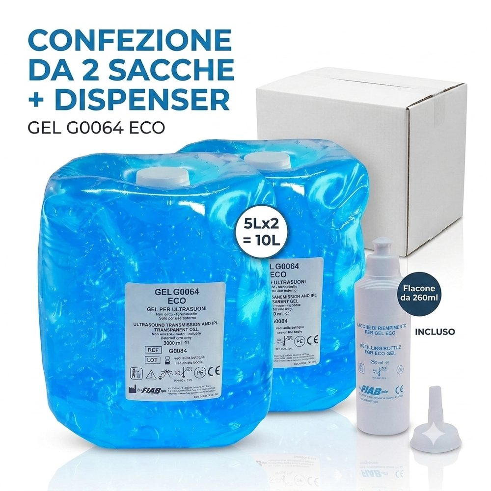 Gel per ultrasuoni FIAB G0064 — 5kg blu