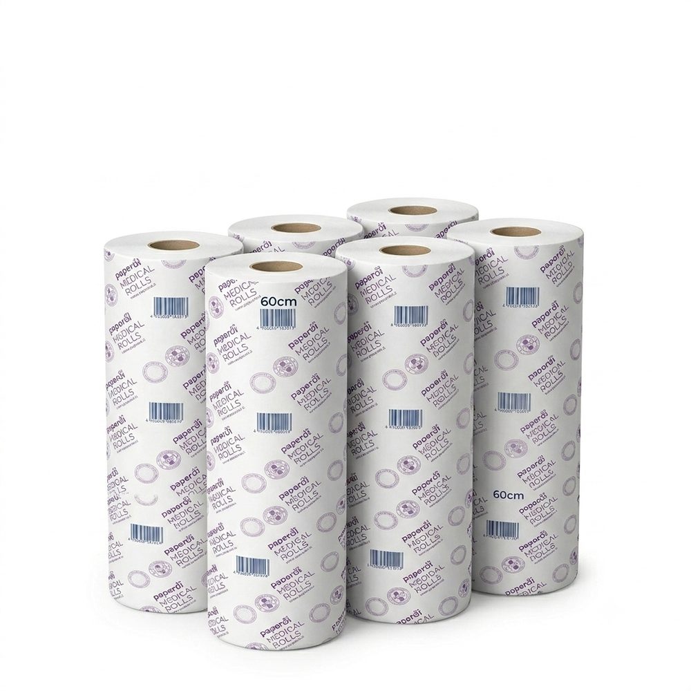 Lenzuolino medico 60cm 2 veli (confezione 6 rotoli)